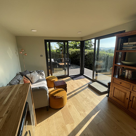 brighton garden cabin interior designer