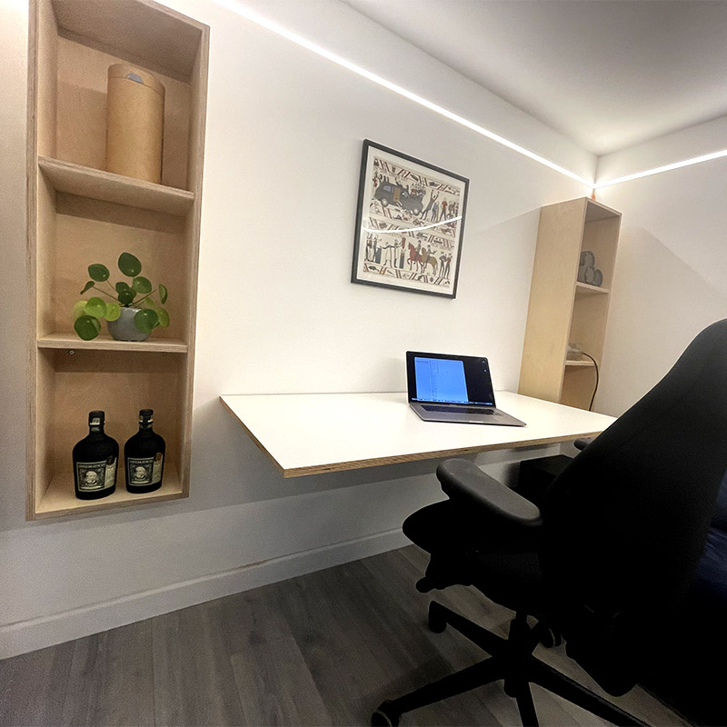 finishing touches to garden cabin sussex